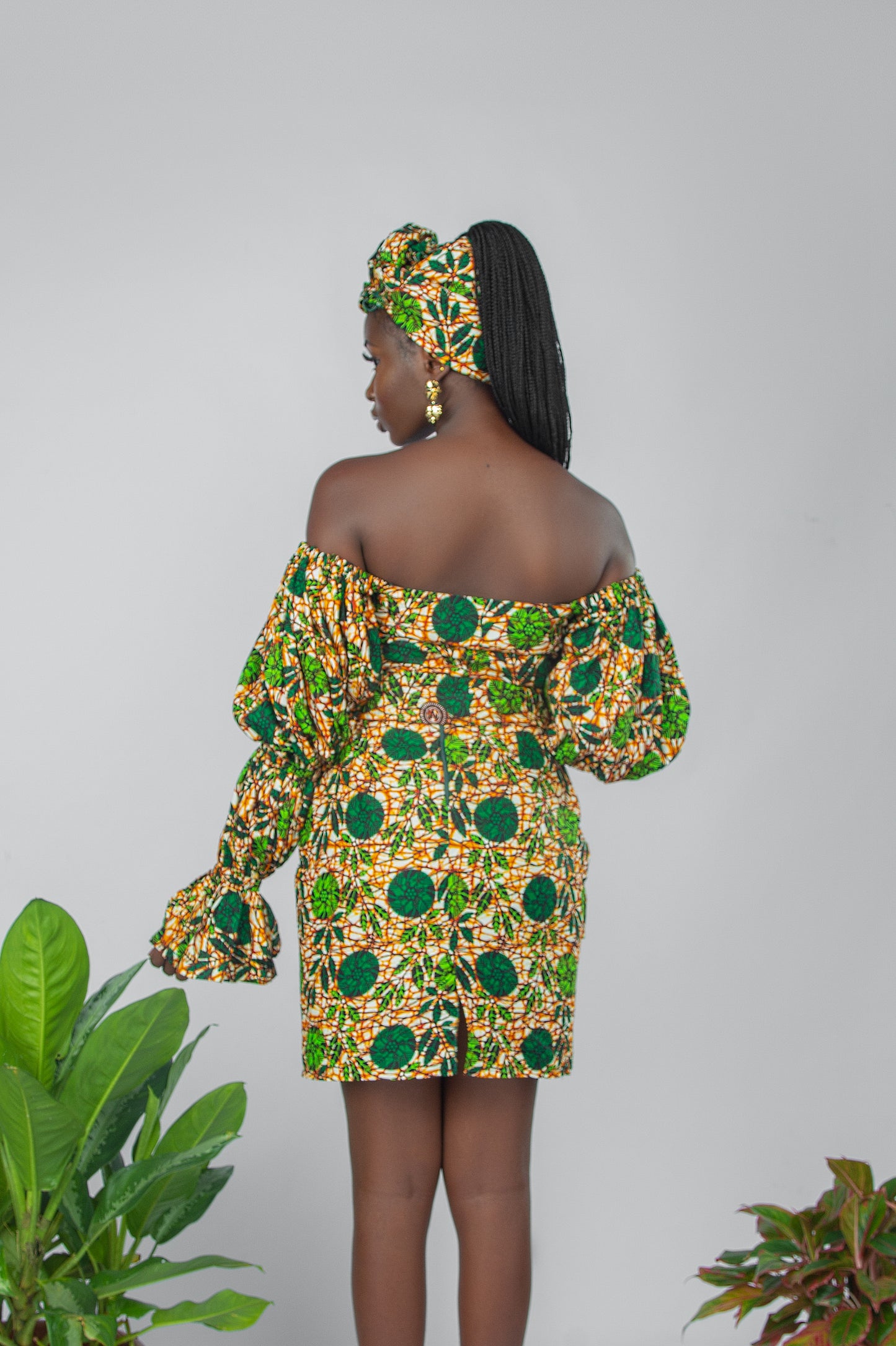 AREWA African Print Skirt
