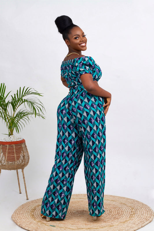 Nne African Print Pant Set