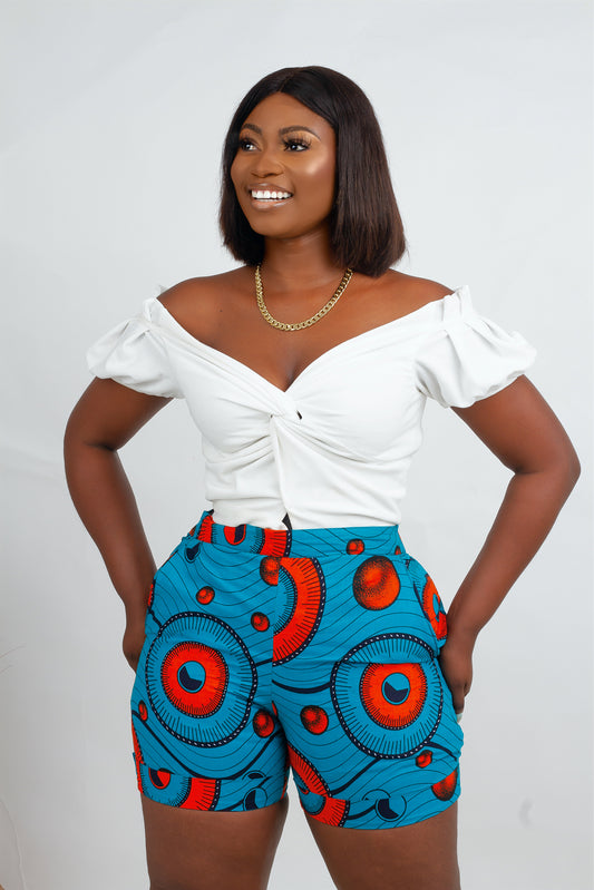 Zana African Print Shorts