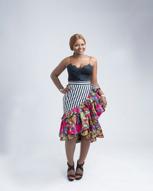 Control the Crowd Ruffled Skirt